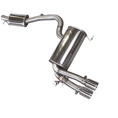 Cat-Back avec système de clapets Bull-X  3" 2x90mm Straight Cut