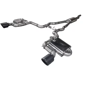 GPF-Back avec système de clapets Bull-X  3" 2x102mm Carbon FORD USA MUSTANG Coupé  2.3 EcoBoost 317cv