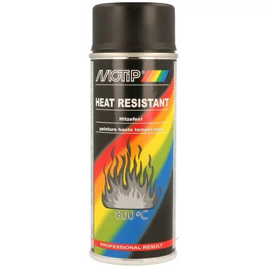 Peinture haute température Motip Noir 500ml