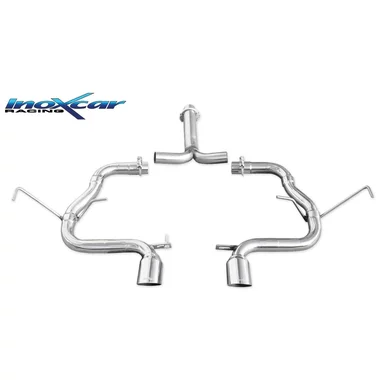 Tube de Supression d'intermédiaire Inoxcar  2x80mm Racing Angled