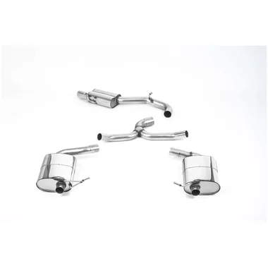 Cat-Back Milltek Resonated x2 Oval Chrome