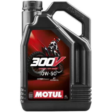 Huile moteur 4T Motul 300V Off Road & Racing 10W50 4L