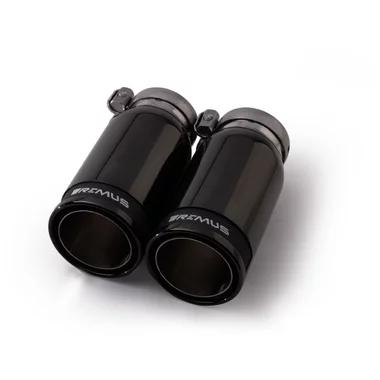 GPF-Back avec système de clapets Remus  3" Race Black Chrome 84mm