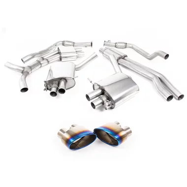 GPF-Back Milltek  2.75" Burnt/Blue Titanium Tips