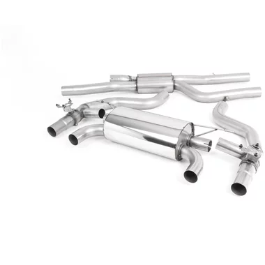 Cat-Back Milltek  2.75" Quad 90mm GT90  Burnt Titanium
