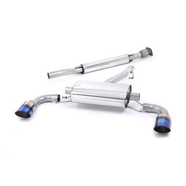 Cat-Back Milltek  2.50" Dual Burnt/Blue Titanium  GT-115