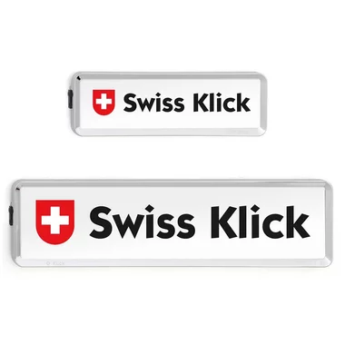 Cadres de Plaques Interchangeables SwissKlick Chrome (Plaques Longues)