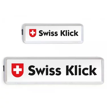 Cadres de Plaques Interchangeables SwissKlick Argent Mat (Plaques Longues)