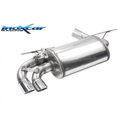 Endschalldämpfer mit Klappensystem Inoxcar  2x70mm X-Race