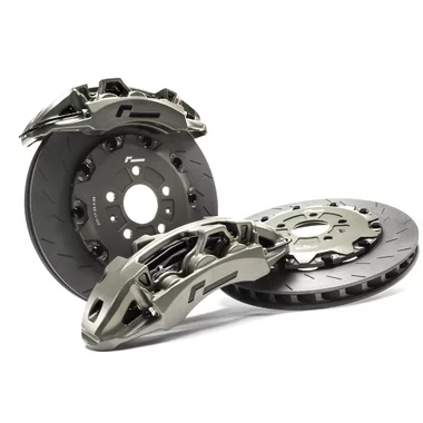 Bremssysteme Vorne  Racingline Stage 3 380mm Eloxiert Nature Bremsen-Kit