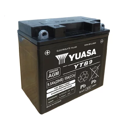 Batterie Moto Yuasa YTB9  12V 9.5Ah  