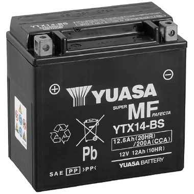 Batterie Moto Yuasa YTX14  12V 12.6Ah  