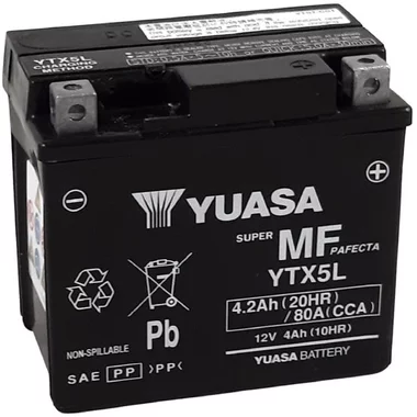 Batterie Moto Yuasa YTX5L  12V 4.2Ah  