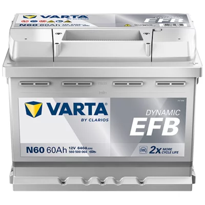 Batterie Voiture Varta N60 Dynamic EFB 12V 60Ah  640A SKODA ENYAQ iV SUV (5AZ)  80 204cv
