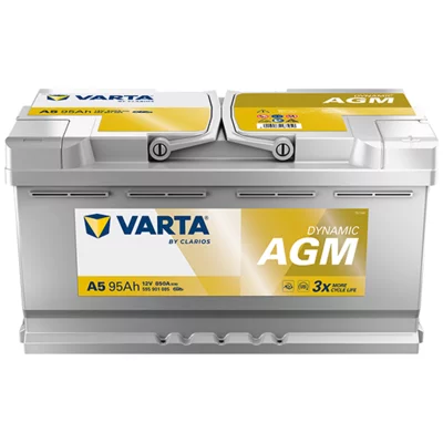 Autobatterie Varta A5 Dynamic AGM 12V 95Ah  850A BMW 1 Coupé (E82)  120 d 177ps