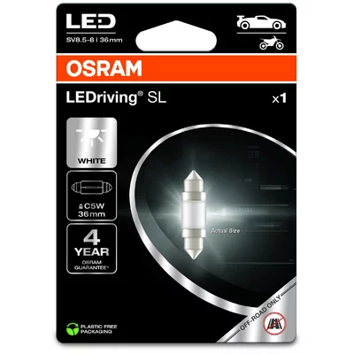 Leds Osram LEDriving SL C5W Cool White 36mm 1W 6000K  HONDA CIVIC VI Fastback (MA, MB)  1.6 i Vtec (MB1) 126ps