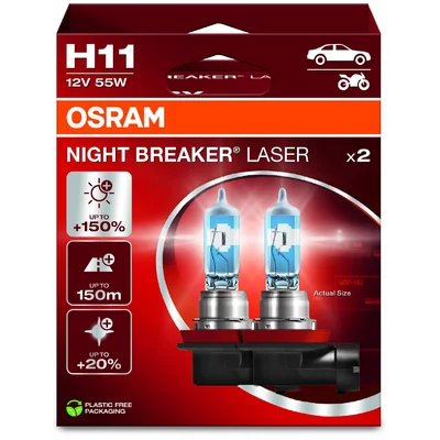 Scheinwerferlampen Osram Night Breaker Laser H11 Duobox  AUDI A6 C7 Avant (4G5, 4GD)  3.0 TDI quattro 272ps