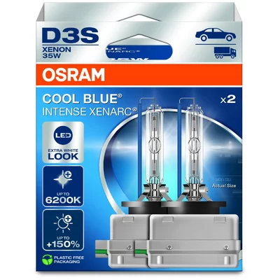 Ampoules Xénon Osram XENARC Cool Blue Intense D3S Duobox  AUDI A3 Limousine (8VS, 8VM)  S3 quattro 300cv