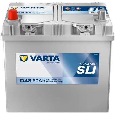 Batterie Voiture Varta D48 Dynamic SLI 12V 60Ah  540A HONDA ACCORD V (CE, CF_, CD)  2.0 i LS (CE8) 131cv