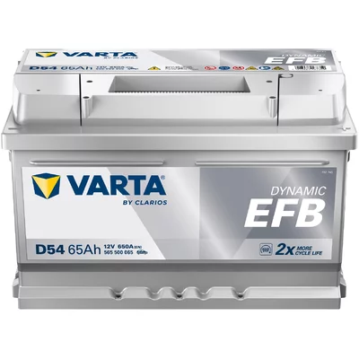 Batterie Voiture Varta D54 Dynamic EFB 12V 65Ah  650A FORD FOCUS III  1.0 EcoBoost 125cv