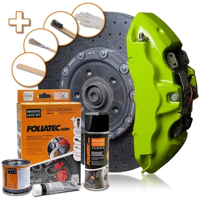  Foliatec Toxic Green Bremssattellack-Set 125ml MINI MINI (R50, R53)  Cooper S 170ps
