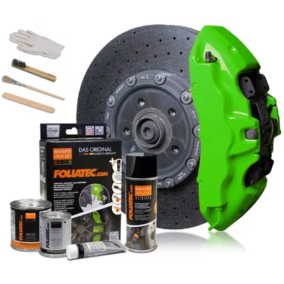 Foliatec Neon Green Bremssattellack-Set 125ml MINI MINI (R50, R53)  Cooper S 170ps