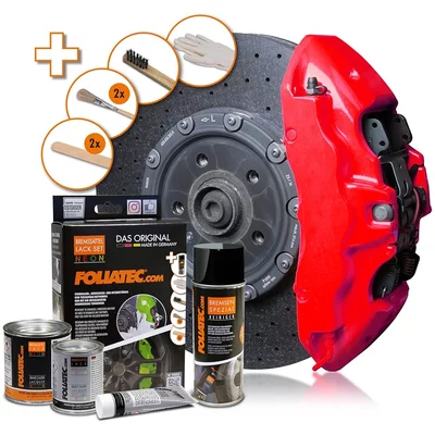  Foliatec Neon Red Bremssattellack-Set 125ml MINI MINI (R50, R53)  Cooper S 170ps