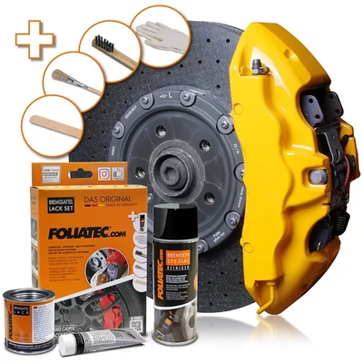  Foliatec Performance Yellow Bremssattellack-Set 125ml MINI MINI (R50, R53)  Cooper S 170ps