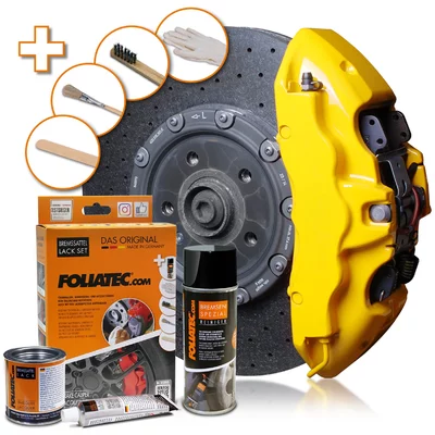  Foliatec Speed Yellow Bremssattellack-Set 125ml MINI MINI (R50, R53)  Cooper S 170ps