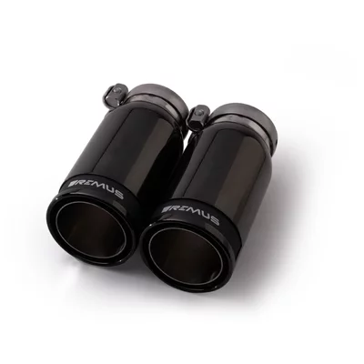 GPF-Back avec système de clapets Remus  3" Race Black Chrome 84mm AUDI A3 Sportback (8VA, 8VF)  S3 quattro 300cv