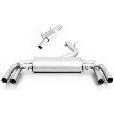 Cat-Back Remus  4x 84mm Chrome Rolled Edge Tips