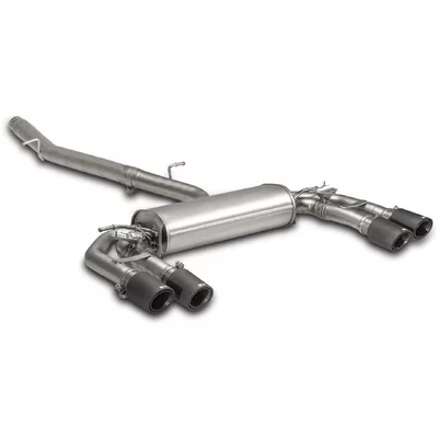 GPF-Back Remus  4x 98mm Street Race Chrome Tips