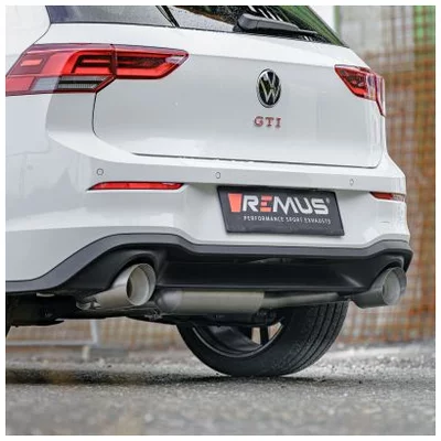 Echappement Final Remus  2.75" Straight Cut 115mm VW GOLF VIII (CD1, DA1)  2.0 GTI Clubsport 300cv