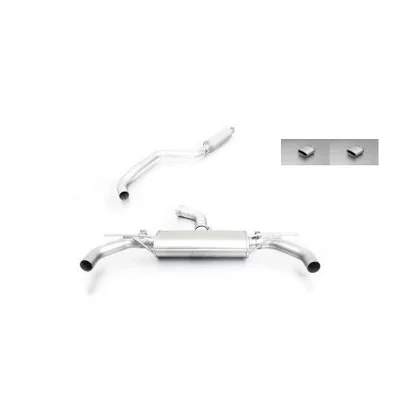 Cat-Back Remus  2.75" 142x72 mm SEAT LEON (5F1)  2.0 Cupra 300cv