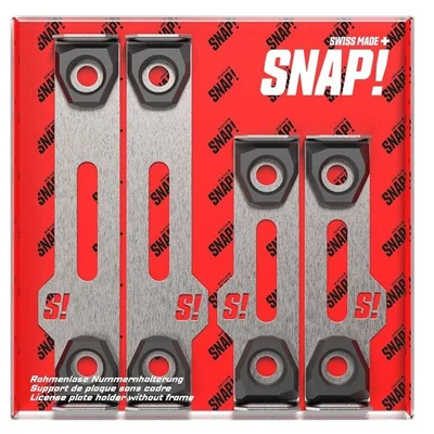 Snap  Rahmenloses Kontrollschildhaltersystem (Langformat) MAZDA 3 (BL)  1.6 MZR (BL14) 105ps