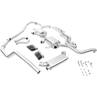 Cat-Back Stoll Sport  Oval Black Tips AUDI A6 C8 Avant (4A5)  RS6 TFSI Mild Hybrid quattro 600ps