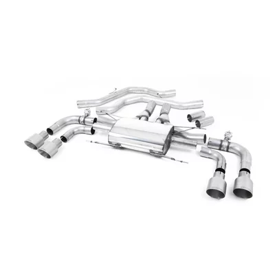 Cat-Back Milltek  2.75" Quad 100mm GT100 ALFA ROMEO GIULIA (952_)  2.9 Quadrifoglio (952AAM24) 510cv