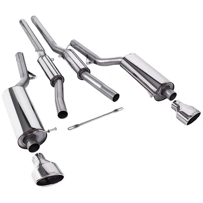 Cat-Back Milltek  2.75" 150 X 95mm Polished Oval AUDI A6 C5 (4B2, 4B4)  RS6 quattro 450cv