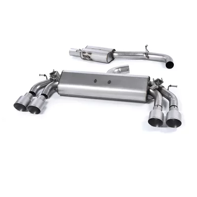 Cat-Back Milltek  3" Quad 100mm GT100 AUDI A3 (8V1, 8VK)  S3 quattro 300cv