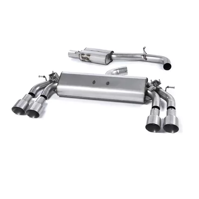 Cat-Back Milltek  3" Quad 100mm GT100 AUDI A3 Sportback (8VA, 8VF)  S3 quattro 310cv
