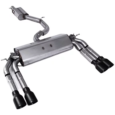 Cat-Back Milltek  3" Quad 100mm GT100 AUDI A3 Limousine (8VS, 8VM)  S3 quattro 310ps