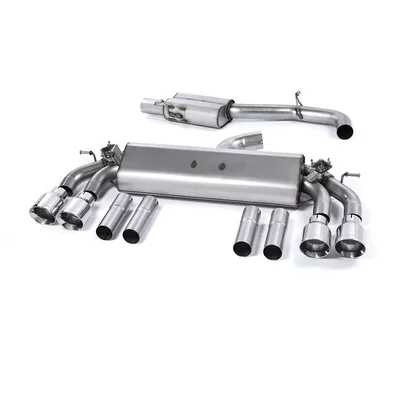 Cat-Back Milltek  3" Quad 100mm GT100 AUDI A3 Limousine (8VS, 8VM)  S3 quattro 310ps