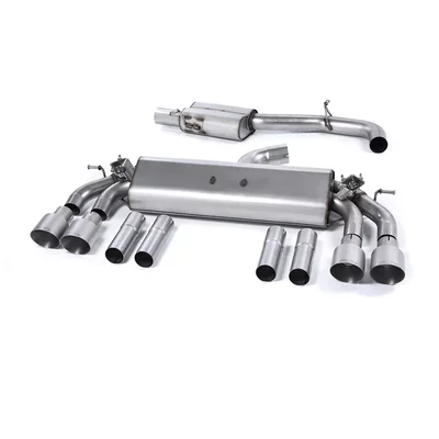Cat-Back Milltek  3" Quad 100mm GT100 AUDI A3 Limousine (8VS, 8VM)  S3 quattro 310ps