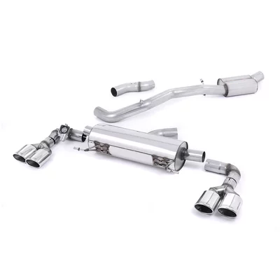 Cat-Back Milltek  3" Polished Oval AUDI A1 (8X1, 8XK)  S1 quattro 231ps