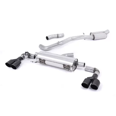 Cat-Back Milltek  3" Black GT90 AUDI A1 (8X1, 8XK)  S1 quattro 231ps