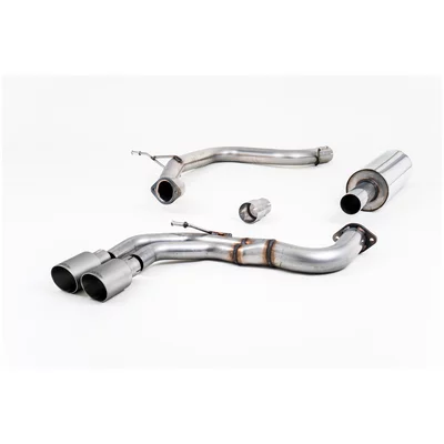 Cat-Back Milltek  2.75" Twin 80mm GT80 AUDI A3 Sportback (8VA, 8VF)  2.0 TDI 184cv