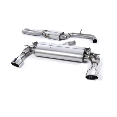 Cat-Back mit Klappensystem Milltek  3" 150 X 95mm Polished Oval AUDI A3 Sportback (8VA, 8VF)  RS3 quattro 367ps