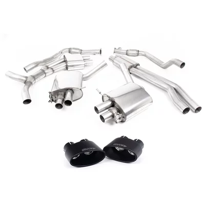 Cat-Back Milltek  2.75" Cerakote Black Tips AUDI A4 B9 Avant (8W5, 8WD)  RS4 TFSi quattro 450cv