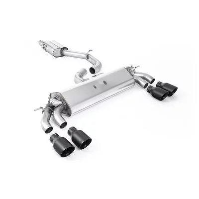 GPF-Back Milltek  3" Quad 100mm GT100 AUDI A3 (8V1, 8VK)  S3 quattro 300cv