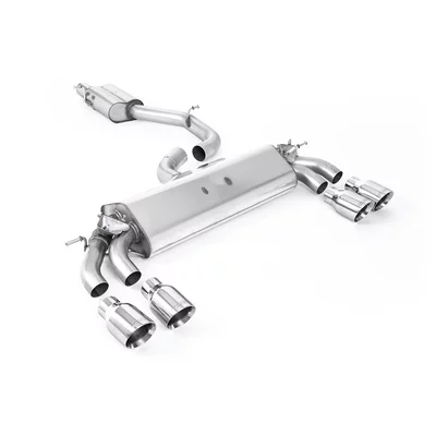 GPF-Back Milltek  3" Quad 100mm GT100 AUDI A3 (8V1, 8VK)  S3 quattro 300cv